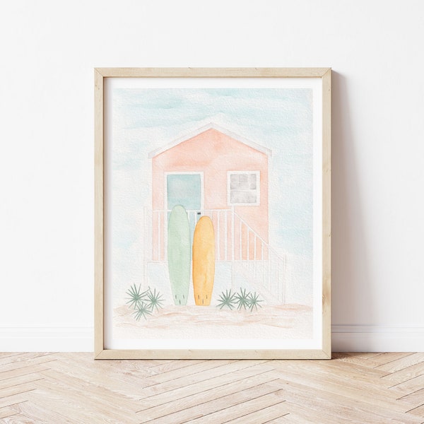 Beach House Painting - Etsy