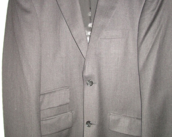 Paul Fredrick Charcoal Wool Suit Jacket Blazer 38S Classic Fit 2 Button
