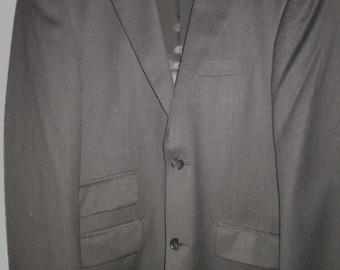 Paul Fredrick Charcoal Wool Suit Jacket Blazer 38S Classic Fit 2 Button