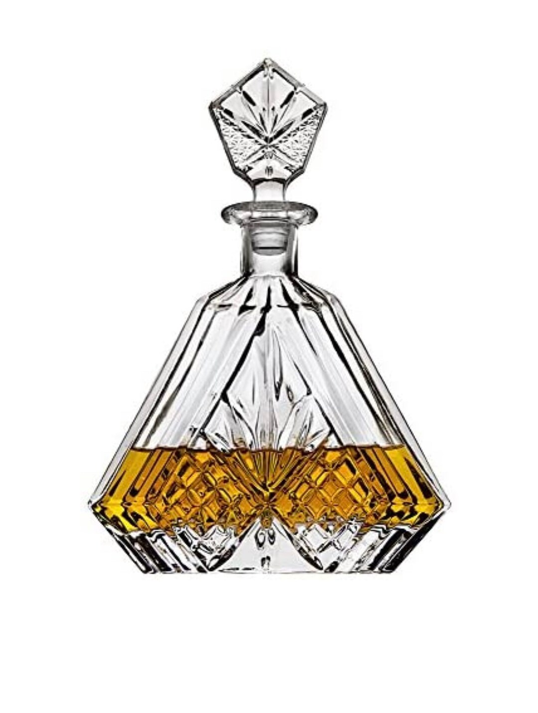 Whiskey Decanter for Liquor Scotch Bourbon or Wine, Irish Cut