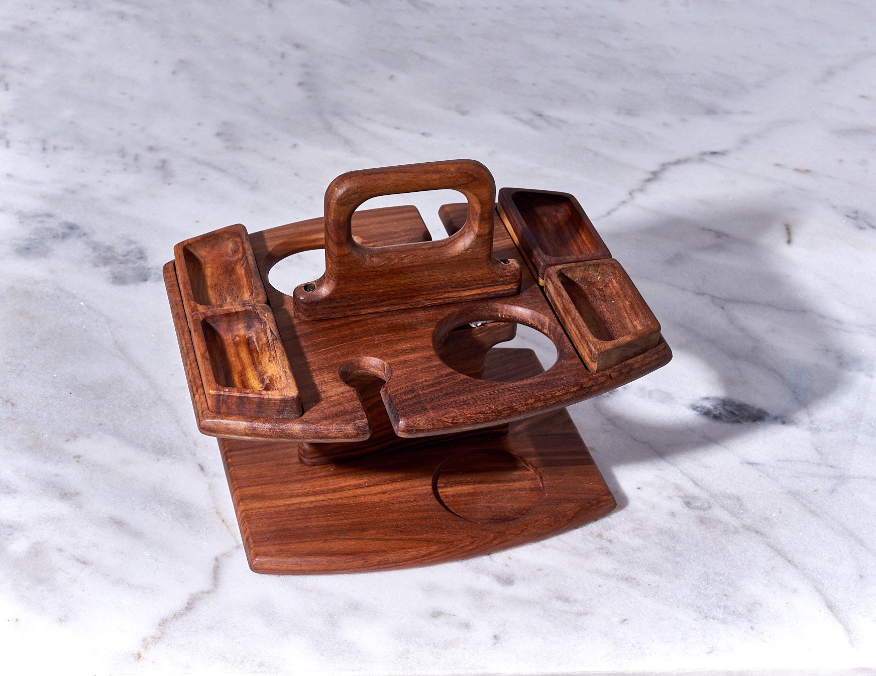 Handmade Wooden Outdoor Folding Picnictable, Portable Mini Wooden