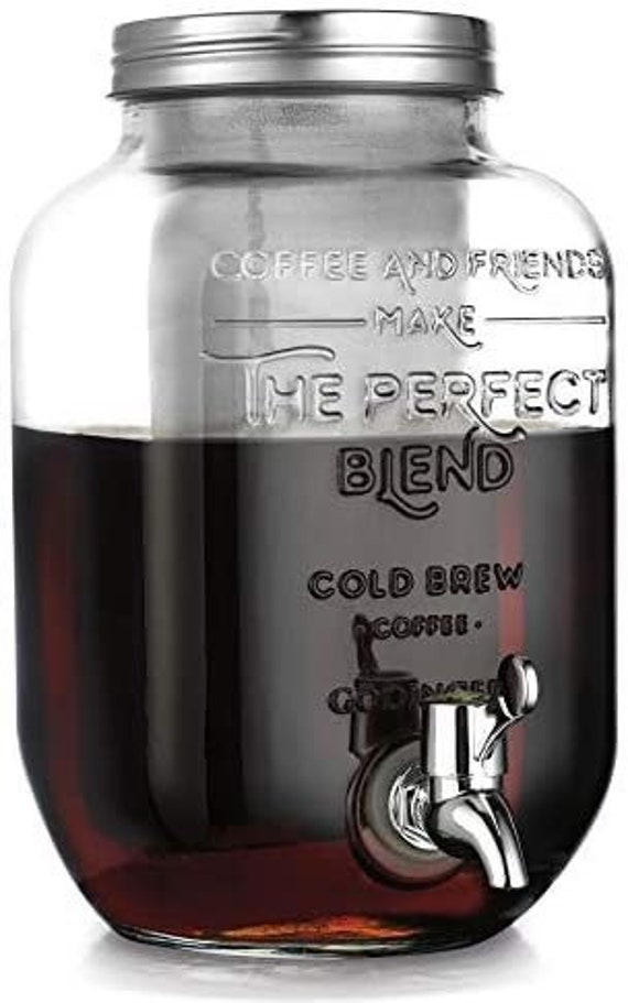 Godinger Cold Brew Coffee Maker, Iced Dispenser - 1 Gallon Clear