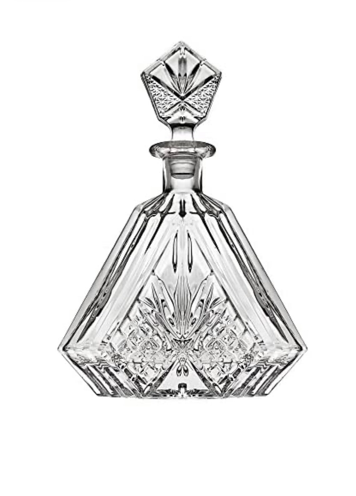 Whiskey Decanter for Liquor Scotch Bourbon or Wine, Irish Cut