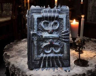 Darkhold Grimoire: Leather Book of Shadows - Gothic Spell Book