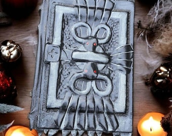 Darkhold Grimoire: Leather Book of Shadows - Gothic Spell Book