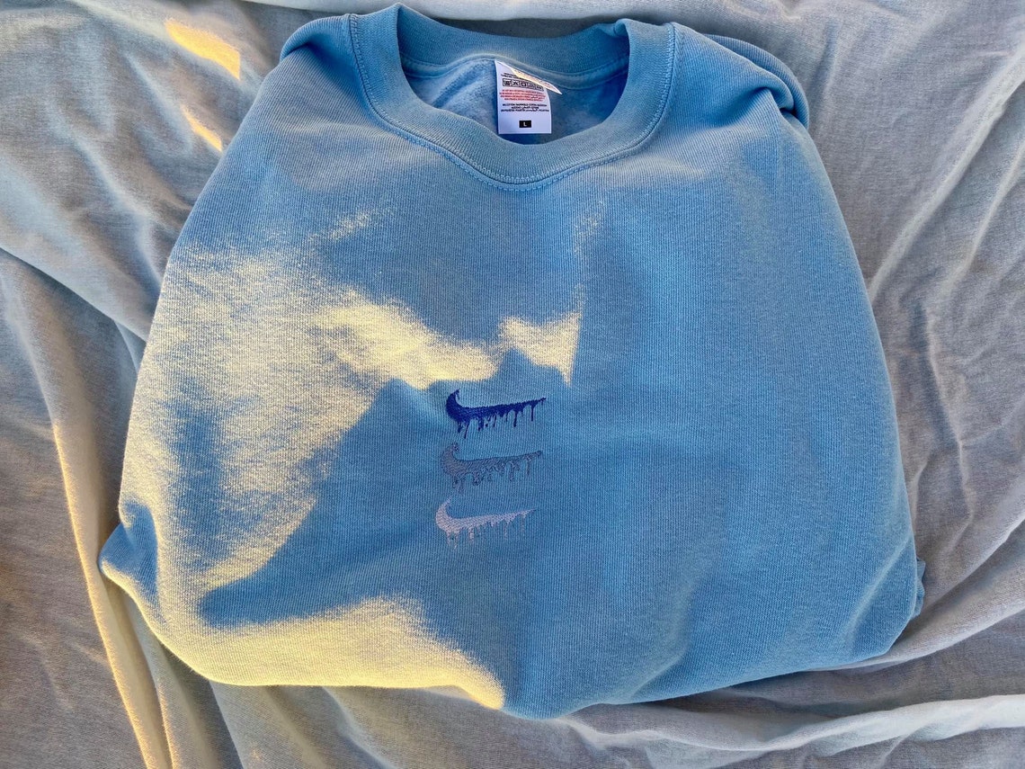 embroidered nike drip hoodie