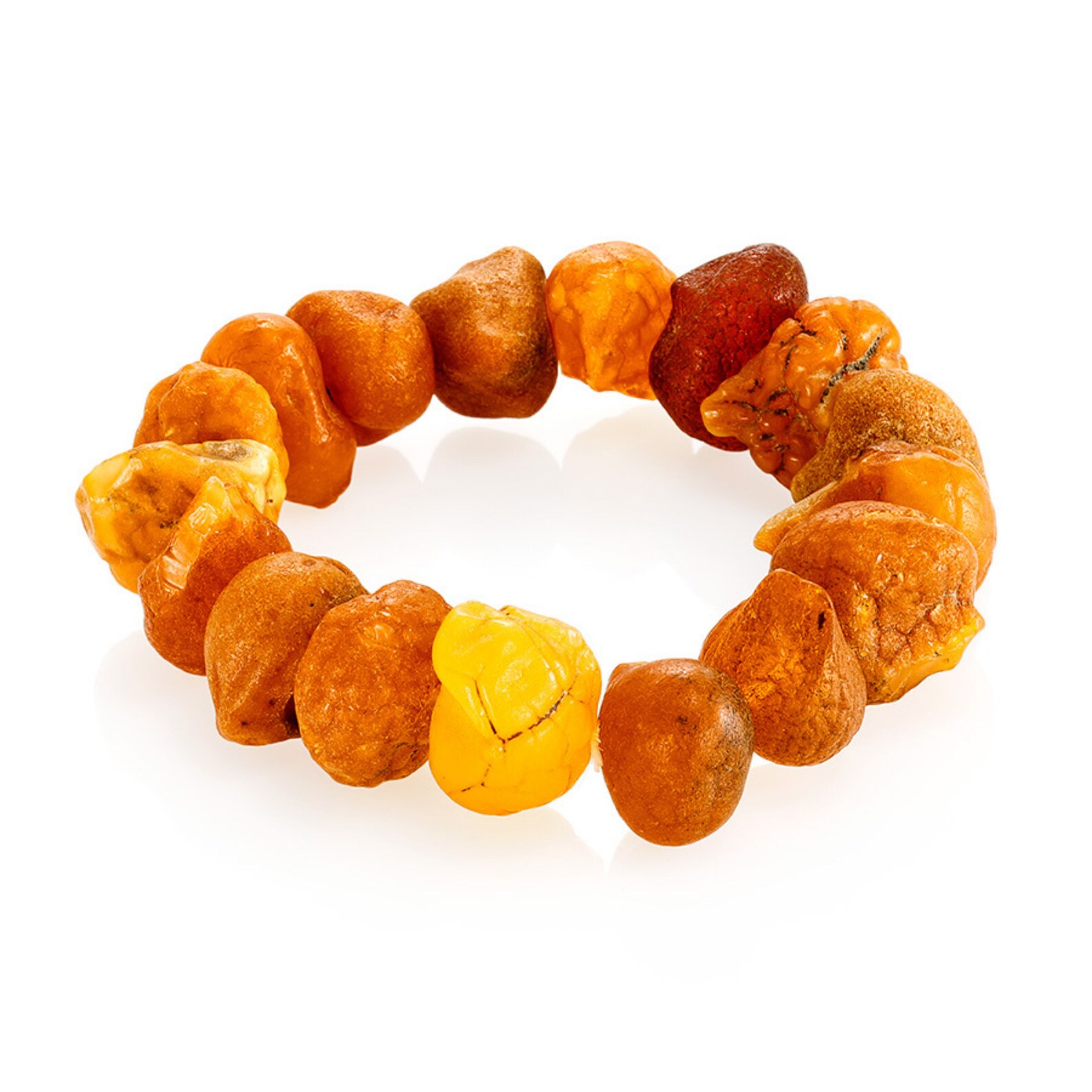 Bracelet Raw Amber Beads Different Shape Genuine Natural Etsy