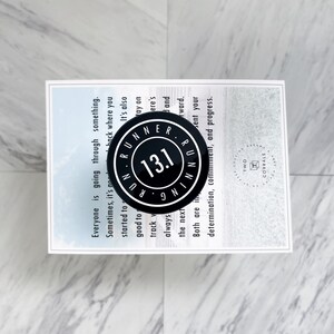 13.1 Half Marathon Running Sticker, Black 2.5in Round Minimalistic Half Marathon Runners Sticker, Waterproof Vinyl Half Marathoner Sticker
