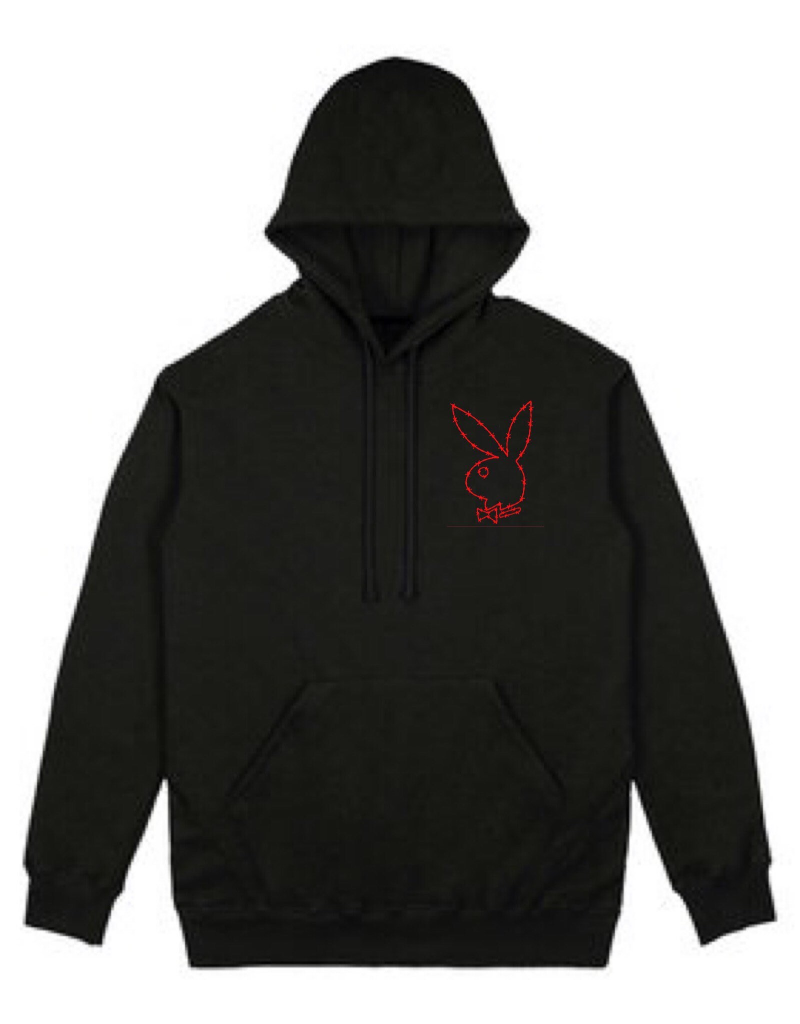 Playboy Inspired Hoodie Playboy Hoodie Playmate Hoodie Red Etsy