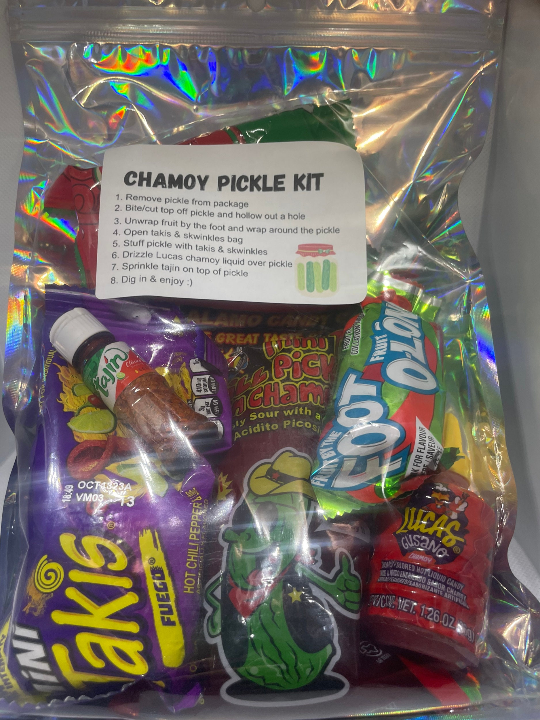 Chamoy Pickle Kit Tiktok Pickle Etsy