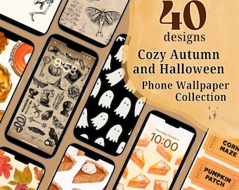 40 Fondos de Pantalla Acogedores de Otoño para Teléfono / iPhone y Android (Descarga Digital)