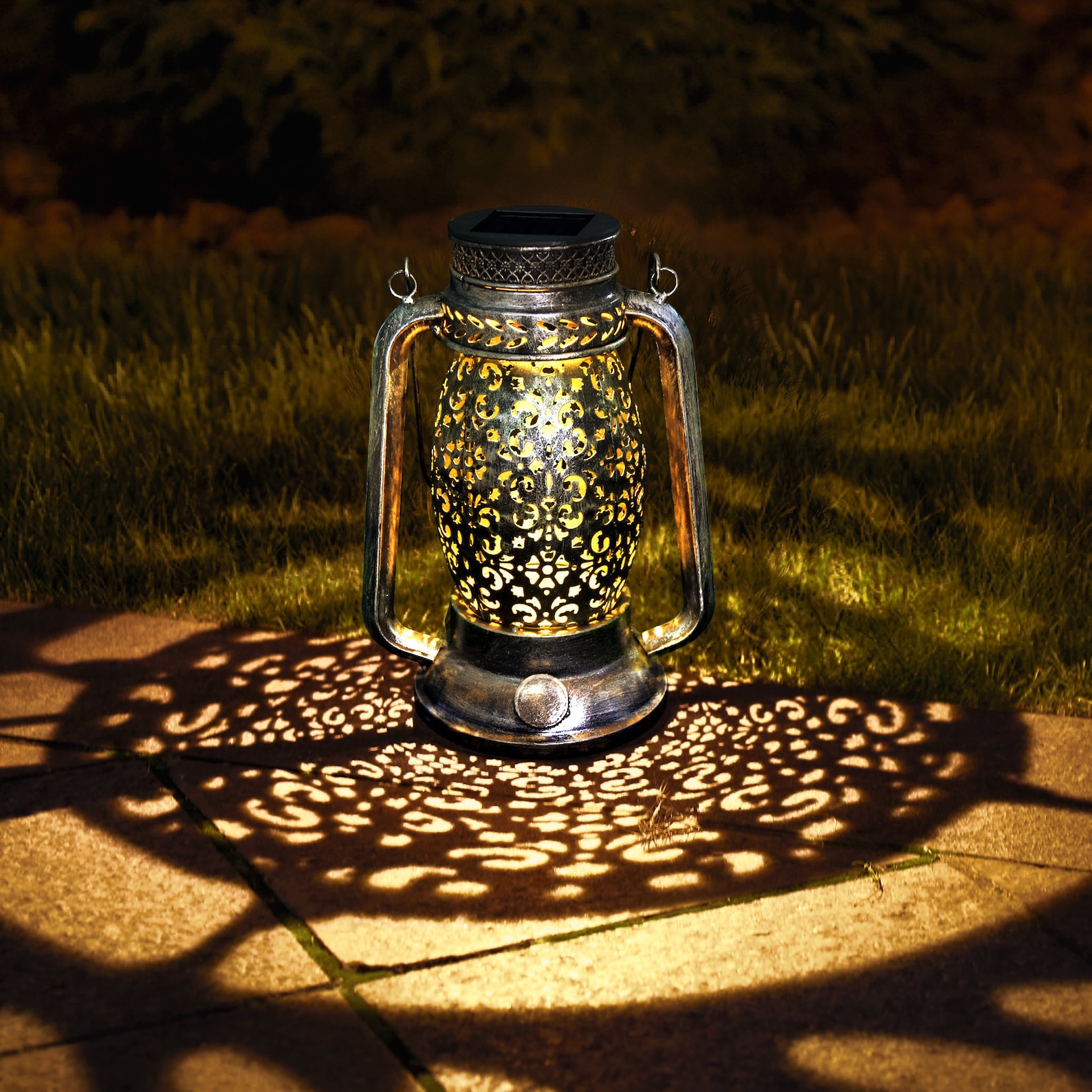 Solar Lantern Garden Decor Outdoor Waterproof Light Retro Etsy