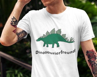 Men's T-shirt “Dinosaur friend”: Unique gift for big dinosaur fans (Stegosaurus motif) – premium shirt