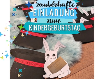 5 Schritte: Magische Zauberer-Einladung zum Kindergeburtstag ruckzuck selbst basteln - Kinderleichte Vorlage und Anleitung