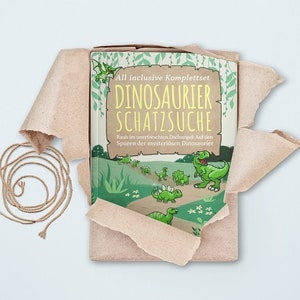 Complete set: Dino treasure hunt for a child&#39;s birthday party - your perfectly prepared scavenger hunt for an unforgettable children&#39;s birthday party