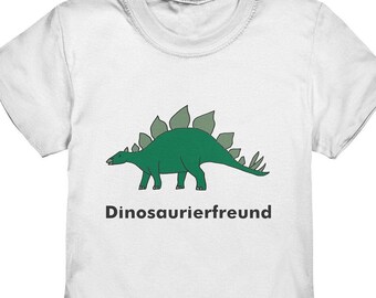 Children's T-Shirt “Dinosaur Friend”: Unique gift for little dinosaur fans (Stegosaurus motif) – Kids Premium Shirt