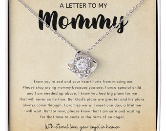 Letter To My Mommy, Baby Loss Gift, Miscarriage Keepsake Gift From Baby Angel, Pregnant Loss Necklace, Child, Stillborn, Pregnancy Sympathy8