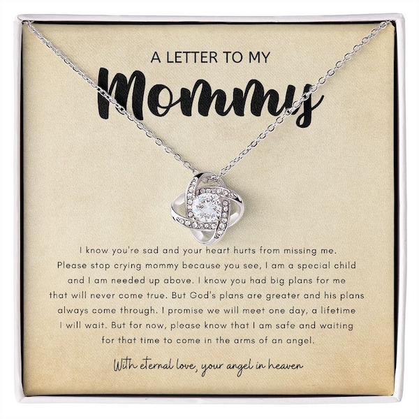 Letter To My Mommy, Baby Loss Gift, Miscarriage Keepsake Gift From Baby Angel, Pregnant Loss Necklace, Child, Stillborn, Pregnancy Sympathy8