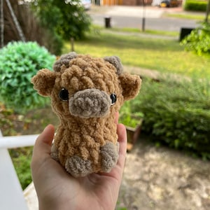 Crochet Mini Cow | Handmade Amigurumi Plush