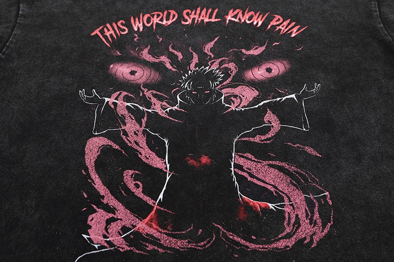 This World Shall Know Pain Shirt 100 Cotton Naruto Pain Etsy