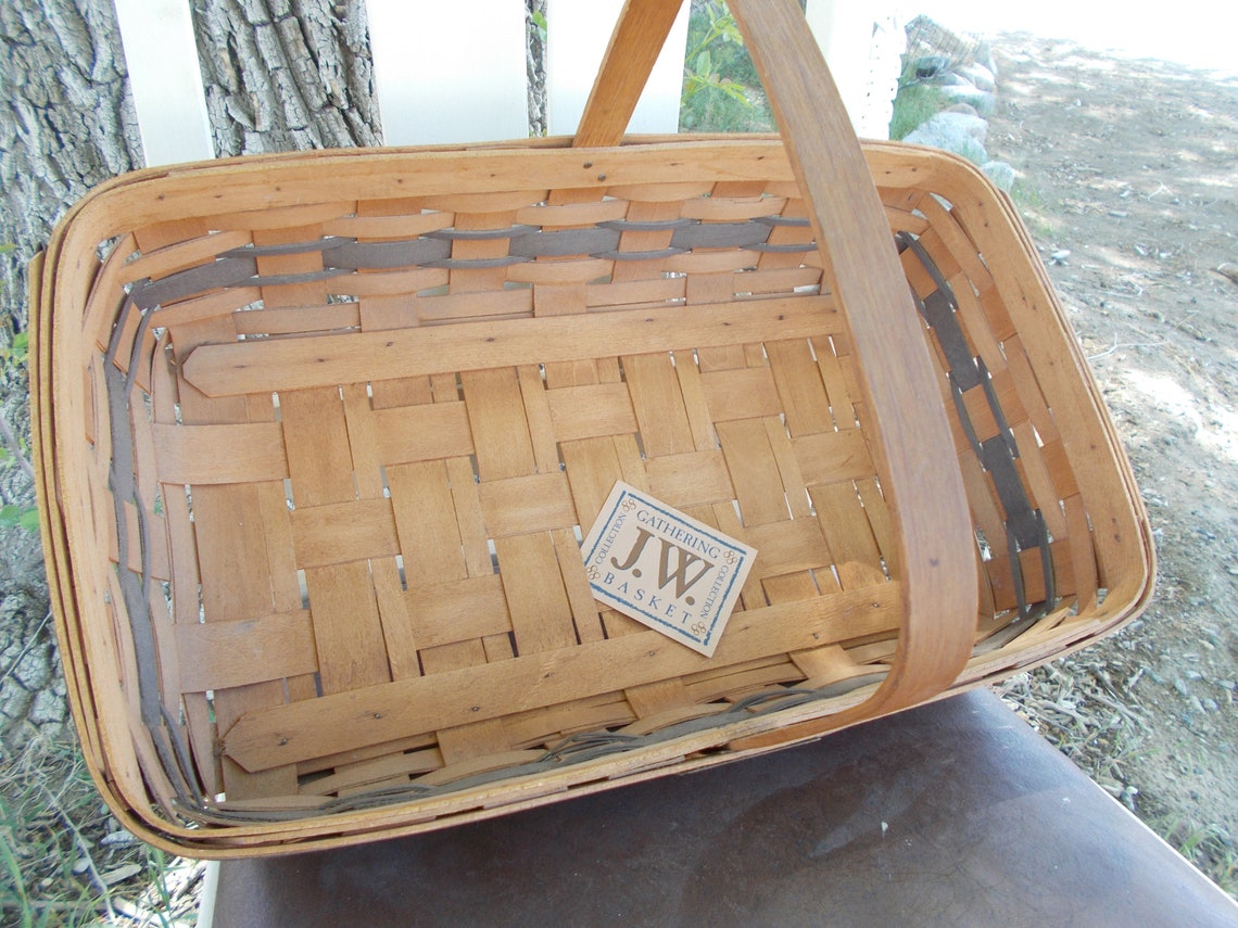 Longaberger 1988 J.W. Collection Gathering Basket Etsy