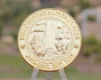 Yellowstone National Park Coin (with Buffalo), Gold, Collector