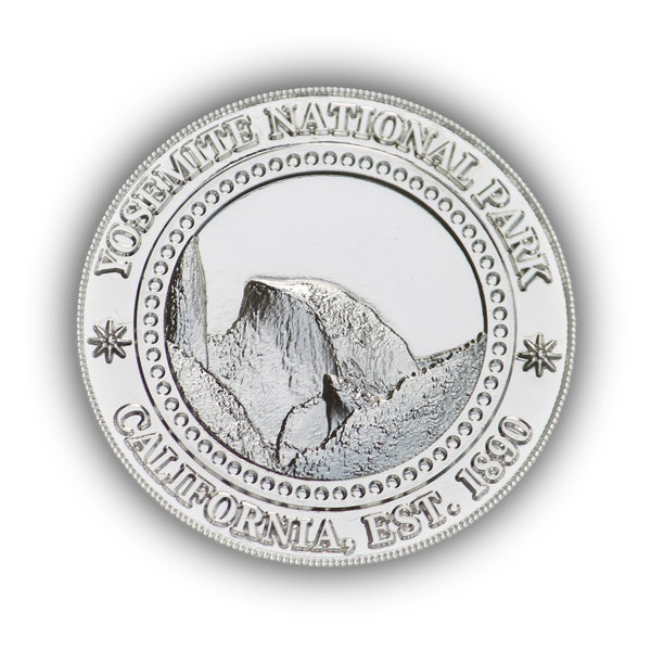 Yosemite National Park Coin, Silver, Collector, Unique, Medallion