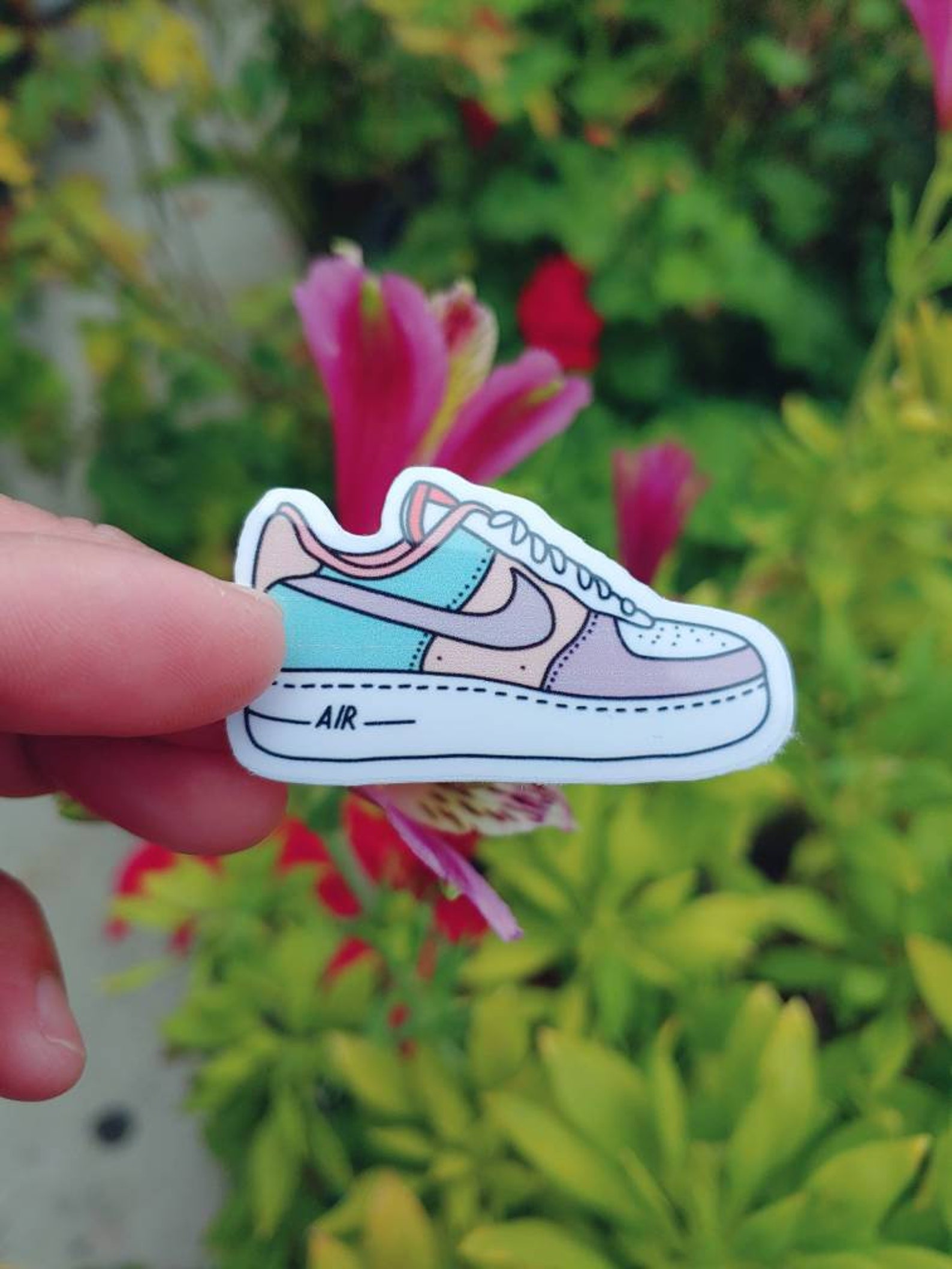 Air Nike Shoe Sticker Laminated Waterproof Sticker - Etsy