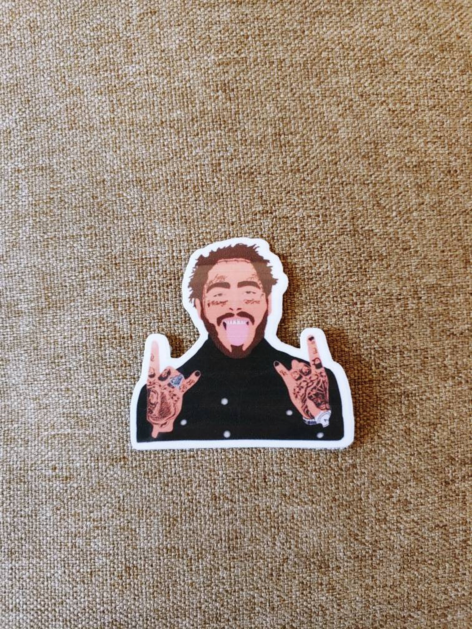 Post Malone Sticker Waterproof Laminated Sticker Etsy
