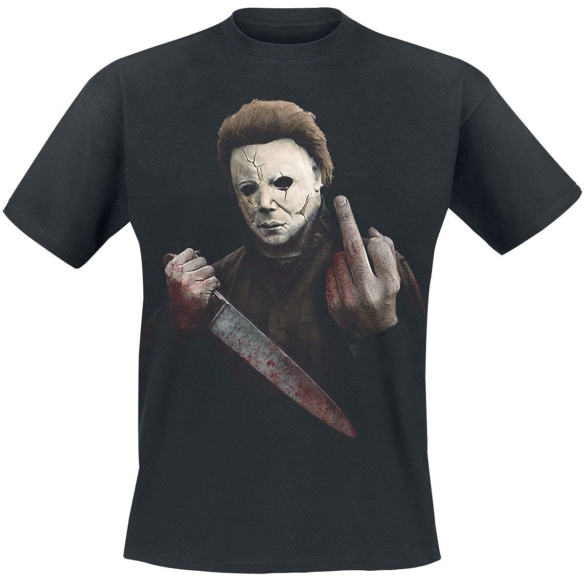 Discover Maglietta T-Shirt Michael Myers - Halloween Finger Men's Movies Horror