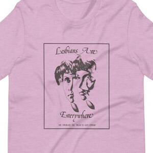Lesbians Are Everywhere Vintage 1970 Art Unisex T-Shirt