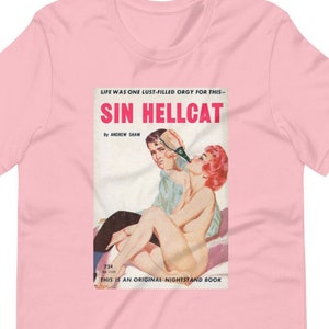 Sin Hellcat Vintage Midnight Reader 1962 Art Print Unisex T-Shirt