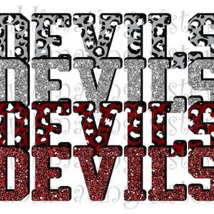 Duivels, middelbare schoolmascotte, kastanjebruin en zilver, aangepast gestapeld ontwerp, direct downloaden, png, voor sublimatie, DTG of DTF