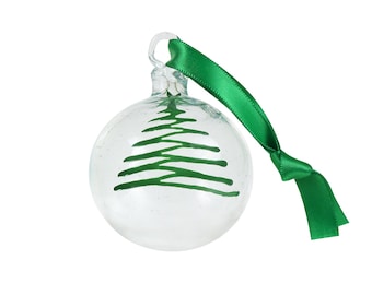 Hand-Blown recycled glass bauble