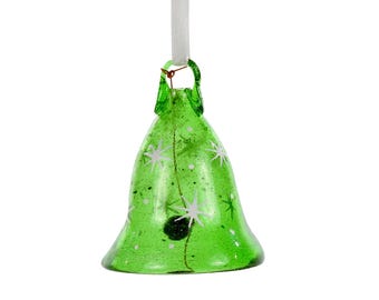 Hand-Blown Glass Bell Bauble made in Bethlehem
