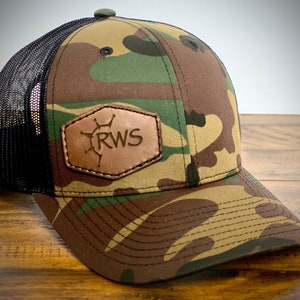 Woodland “RWS” Trucker Hat / SnapBack Authentic Leather Patch