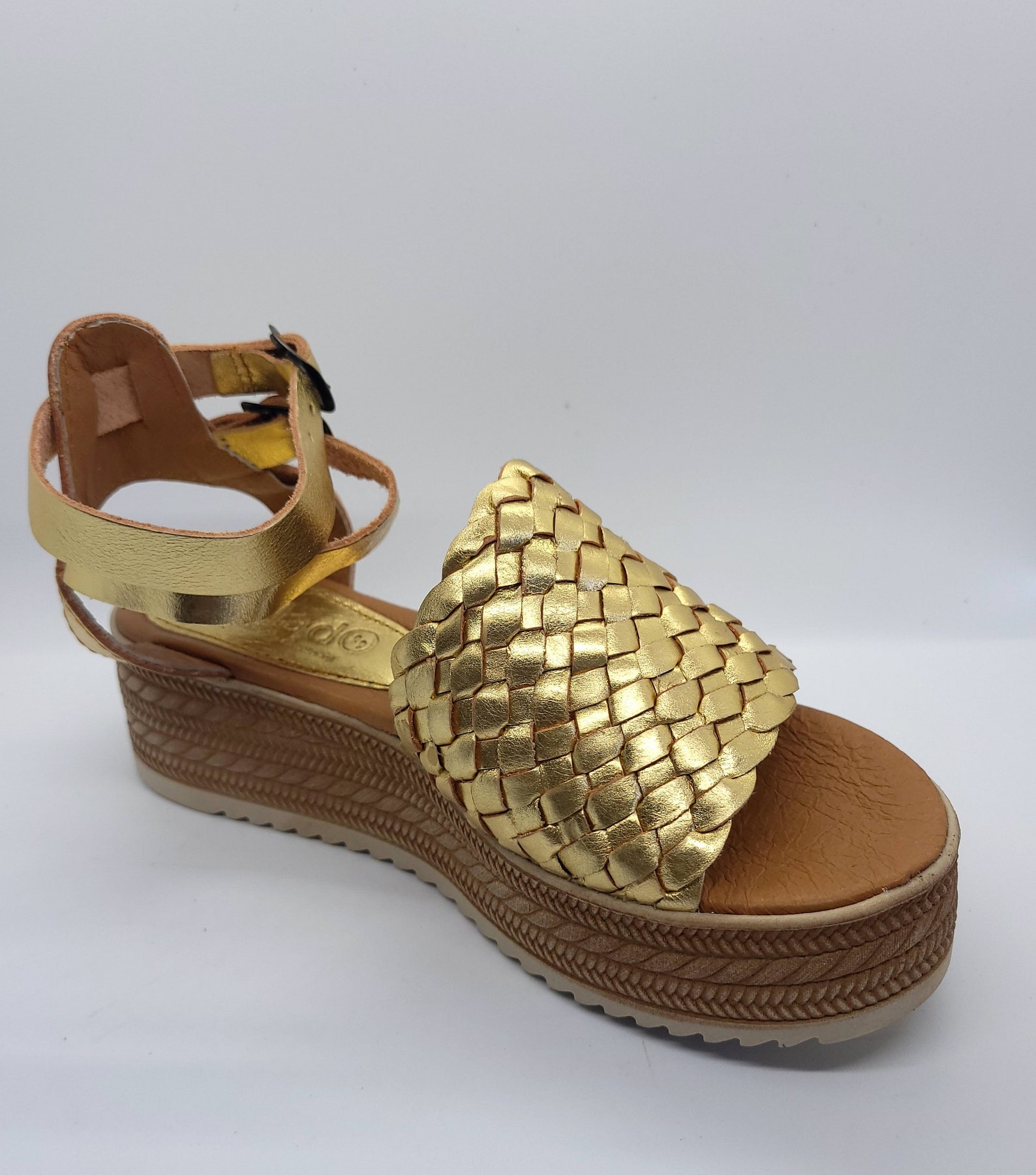 Gold Huaraches / Mexican / Leather / Platform Huaraches - Etsy