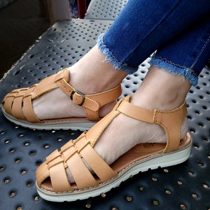 Handmade Yellow Huaraches / Mexican Leather