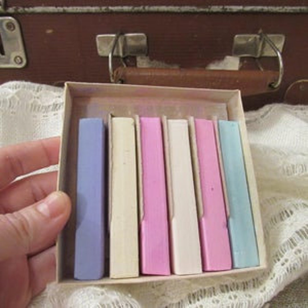 Vintage Chalk Set, Chalk for Chalkboard, Teachers Chalk Crayons Etsy