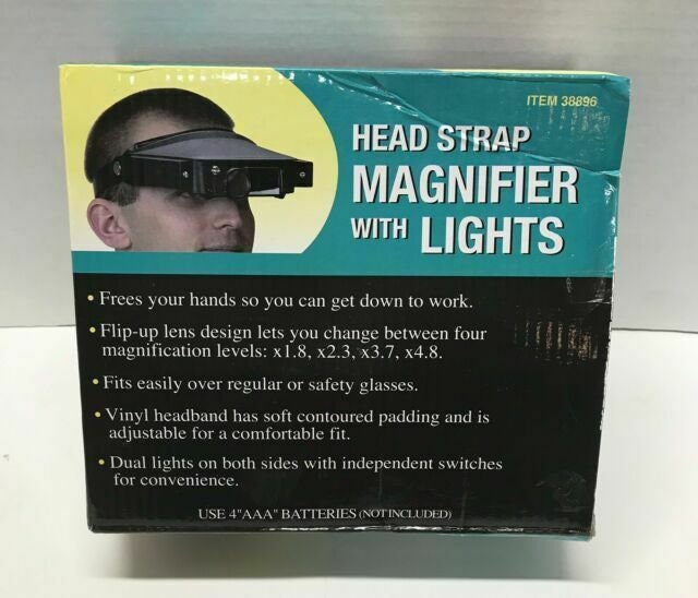 Magnifier Head Strap With Lights Lp23 II Jewelers Visor SKU Etsy UK