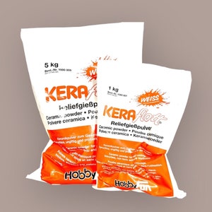 Keraflott relief casting compound, ceramic casting powder, choice of 1kg or 5kg made by by HobbyFun.