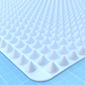 White silicone doming mat for resin doming projects and jewelry making, curing mat, large size: 40.5 x 29 cm (16 x 11.5 inches) overflow pad