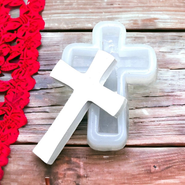 Religious cross silicone mold, necklace pendant, keychain charm, scrapbooking and junk journal ornaments, resin, concrete, plaster mould DIY