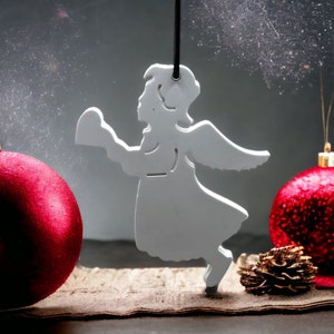 Engel mit Herz weihnachtliche Anhänger Silikon Gussform, Geschenkanhänger, Dekoanhänger Raysin Silikonform, Weihnachten Advent Bastel Idee