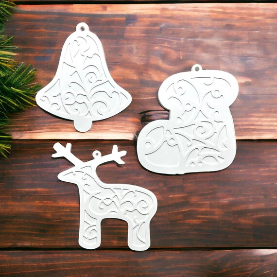 Produktbild von JASFLY 3 Stück Silikonformen Gießformen Weihnachten, DIY Silikonform Weihnachten Schneeflocke Weihnachtsbaum Sterne Elch Wiederverwendbare Zur Herstellung Von Weihnachtsdekorationen