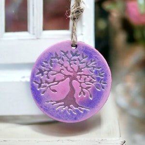Tree of life ornament silicone casting mold, esoteric symbol gift decoration tag, spiritual jewellery DIY jesmonite concrete resin mould