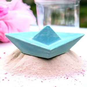 Kleines Boot Gießform Silikonform, Betonform, Raysinform, Epoxidharzform, Betondeko, Sommer Strand Meer DIY Geschenk Idee für Hobby Bastler