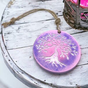 Tree of life ornament silicone casting mold, esoteric symbol gift decoration tag, spiritual jewellery DIY jesmonite concrete resin mould