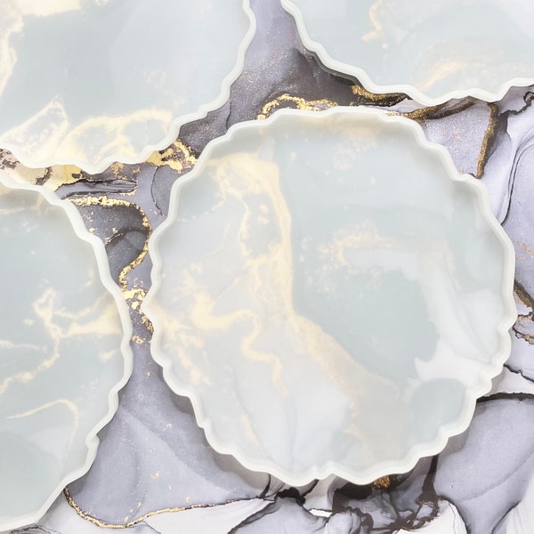 Moule Epoxy Moule Rond En Silicone Pour Résine époxy - 50 Cm De Diamètre, Pour Créer Tables Rivière, Plateaux, Décorations Silicone Souple Démoulage Facile