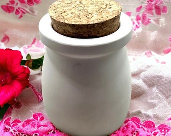Storage jar silicone mold with 3 cork lids, candle holder casting mould, candlestick base, resin flower vase, concrete decor jewelry box DIY